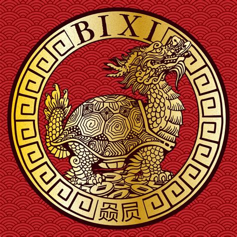 龍頭烏龜身|龍生九子之贔屓」（bi xi），龍頭龜身的一種神獸